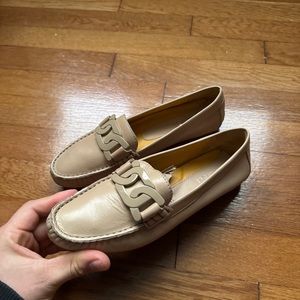 Womens Vaneli Leather Flats